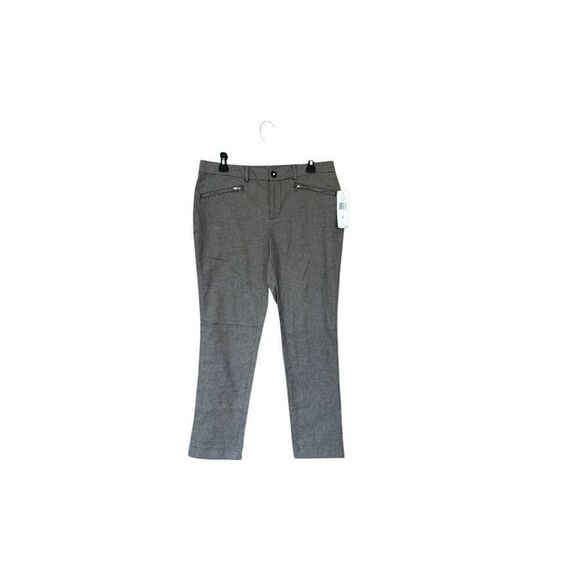 NWT Lauren Ralph Lauren Womens Black Cream Houndstooth Trouser Pants Size 8 - Picture 8 of 12